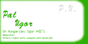 pal ugor business card